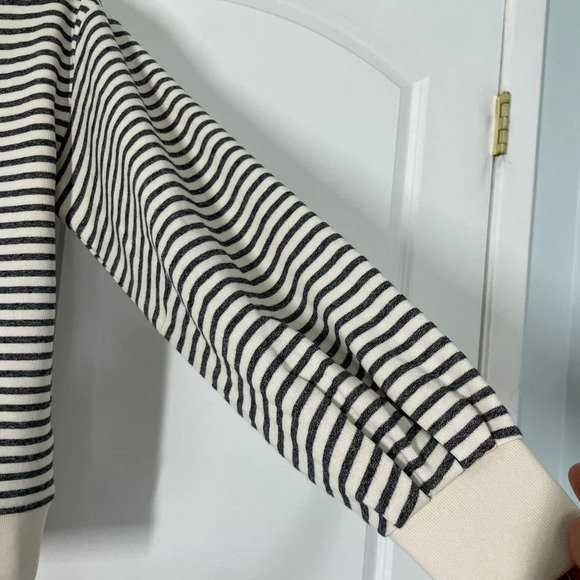 Lou & Grey Stripe Balloon Sleeves Hoodie size S - Picture 10 of 14
